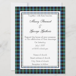 Guthrie Scottish Wedding Invitation Kaart