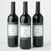 Guthrie Scottish Wedding Wine Label Wijn Etiket (Flessen)