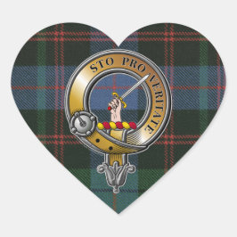 Guthrie Tartan & Badge Hart Sticker