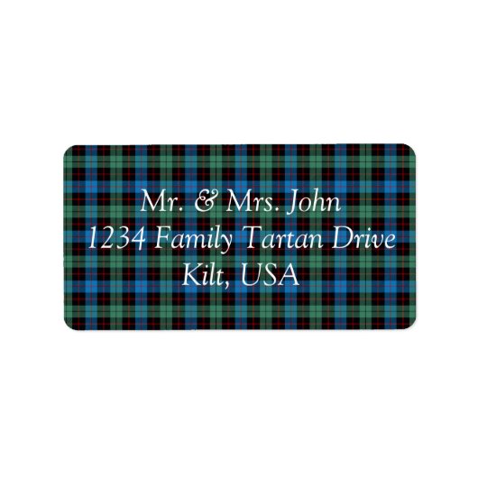 Guthrie Tartan Label (Voorkant)