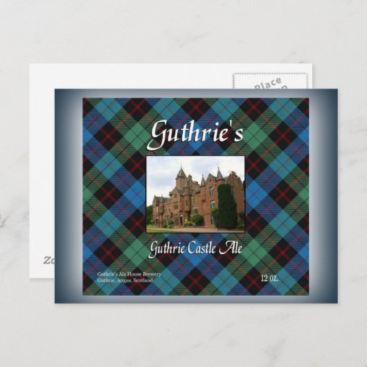 Guthrie's Guthrie Castle Ale Briefkaart (Voorkant / Achterkant)
