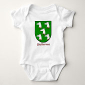 Gutierrez Family Shield Baby Creeper Romper (Voorkant)
