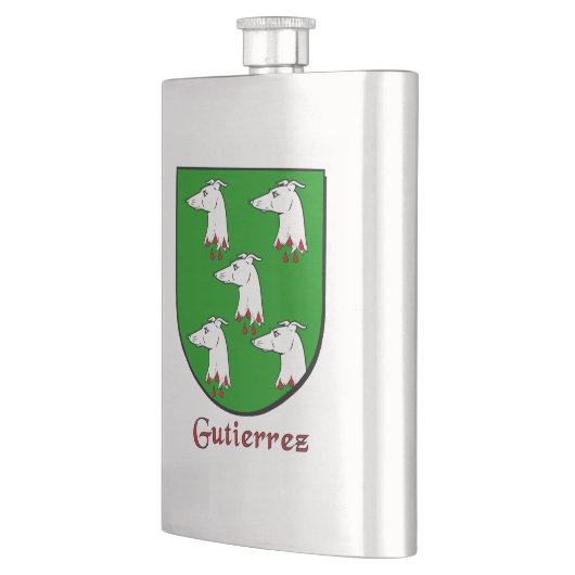 Gutierrez Heraldic Shield Flacon (Links)
