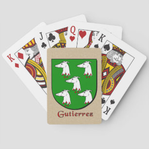 Gutierrez Heraldisch Schild Speelkaarten