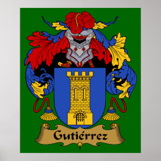 Gutierrez wapen heraldische print