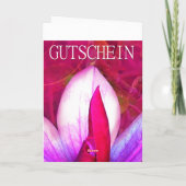 Gutscheinkarte Magnolie Hochformat Kaart (Achterkant)