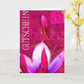 Gutscheinkarte Magnolie Hochformat Kaart (Gele Bloem)