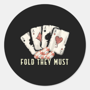 Gutshot Wonden Gambler Casino Gokken Casino Spelen Ronde Sticker