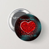 Gutsy Valentijn Pin Ronde Button 5,7 Cm (Voorkant /achterkant)