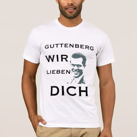 GUTTENBERG WIR LIEBEN DICH T-SHIRT (Voorkant)