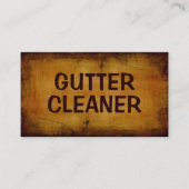 Gutter Cleaner Antiek Visitekaartje (Voorkant)