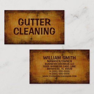 Gutter Cleaning Antiek Visitekaartje
