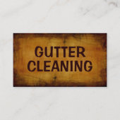 Gutter Cleaning Antiek Visitekaartje (Voorkant)