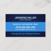 Gutter Cleaning Repair Installation Service Bus Visitekaartje (Achterkant)