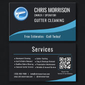 Gutter Cleaning Service QR Code Visitekaartje
