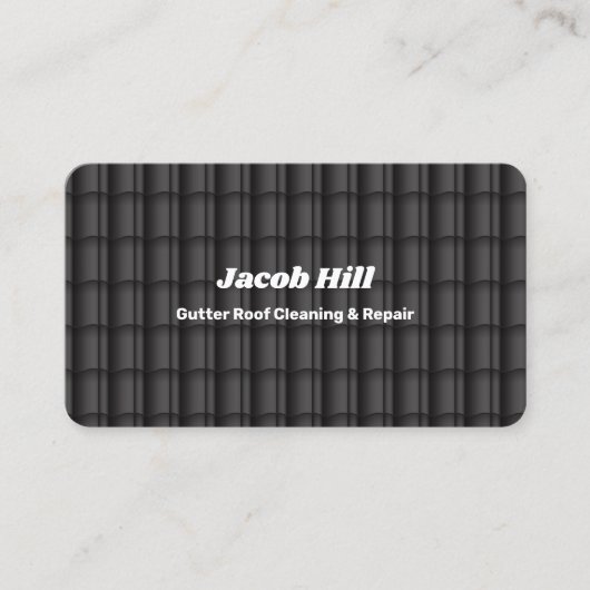 Gutter Dak Schoonmaak Reparatie Custom QR Visitekaartje (Voorkant)