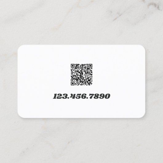 Gutter Dak Schoonmaak Reparatie Custom QR Visitekaartje (Achterkant)