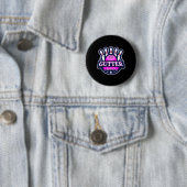 Gutter Gals Grappige Bowling Teamnaam Dames Matchi Ronde Button 5,7 Cm (In situ)