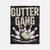 Gutter Gang Bowling 1  Fleece Deken (Voorkant)