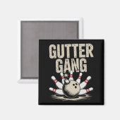 Gutter Gang Bowling 1  Magneet (Voorkant / Achterkant)