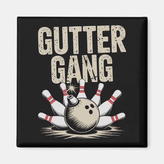 Gutter Gang Bowling 1  Magneet (Voorkant)