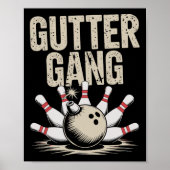 Gutter Gang Bowling 1  Poster (Voorkant)