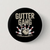 Gutter Gang Bowling 1 Ronde Button 5,7 Cm (Voorkant)
