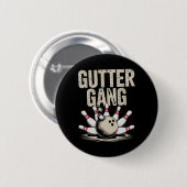Gutter Gang Bowling 1 Ronde Button 5,7 Cm (Voorkant /achterkant)