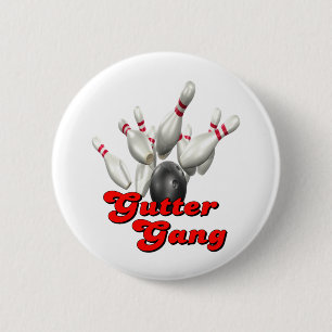 Gutter Gang Bowling Ronde Button 5,7 Cm
