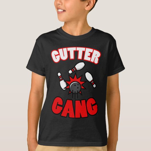 Gutter Gang Cool voor Bowlers T-shirt (Voorkant)