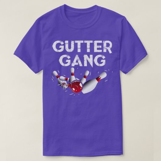 Gutter Gang Funny Bowling Gutter Bowling League T-shirt (Design voorkant)