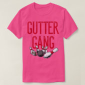Gutter Gang Funny Family of Coed Bowling Team Name T-shirt (Design voorkant)