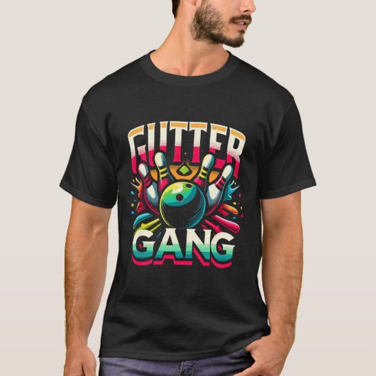 Gutter Gang Shirt Funny Bowling Shirts Gutter Bowl (Voorkant)
