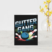 Gutter Gang T-shirt Grappige Bowling Shirts Gutter Kaart (Gele Bloem)