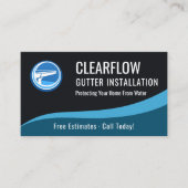 Gutter Installation QR Code Professional Visitekaartje (Voorkant)