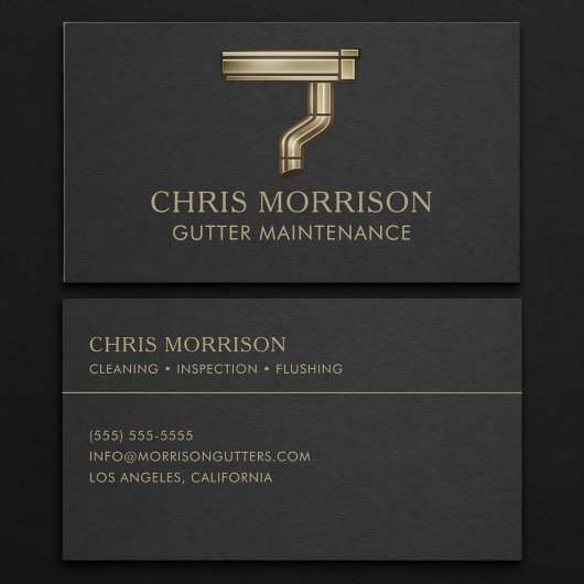 Gutter Maintenance Business Card Visitekaartje
