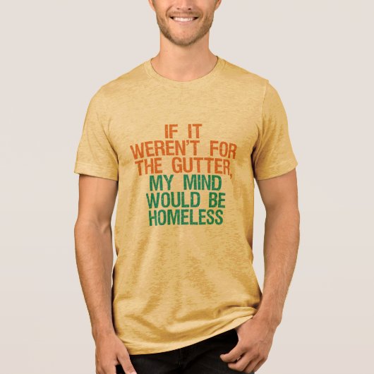 Gutter Mind shirten en jassen Tri-Blend Shirt (Voorkant)