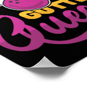 Gutter Queen Bowling Pins Met Bowling Ll Voor Bowl Poster (Hoek)