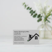 Gutter schoonmaak Diensten Moderne Visitekaartjes (Staand voorkant)