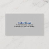 Gutter schoonmaak service Visitekaartje (Achterkant)