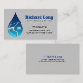 Gutter schoonmaak service Visitekaartje (Voorkant / Achterkant)