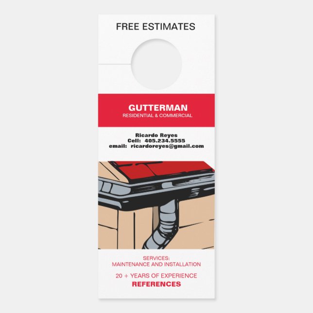 Gutter Service Free Estimate Reference Deuren Deurhanger (Voorkant)