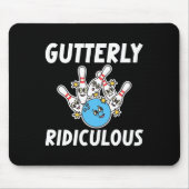 Gutterly Ridiculous Funny Bowling Bowler  Muismat (Voorkant)