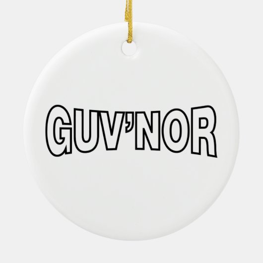 GUV'NOR KERAMISCH ORNAMENT (Achterkant)