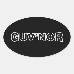 GUV'NOR OVALE STICKER