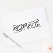 GUV'NOR OVALE STICKER (Envelop)
