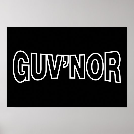 GUV'NOR POSTER (Voorkant)