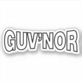 GUV'NOR STICKER (Voorkant)