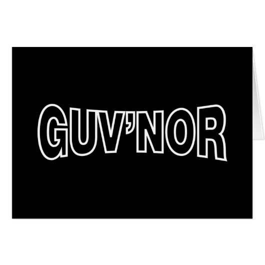 GUV'NOR-WENSKAART (Voorkant Horizontaal)