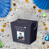 Guy Afstudeerder Modern Afstuderen aangepaste foto Bedankdoosjes